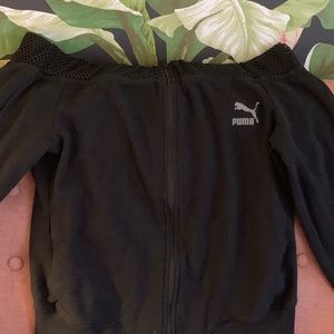 Strapless puma sweatshirt